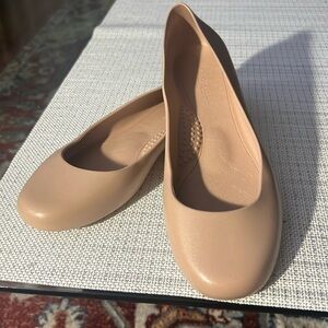 Okabashi rubber taupe ballet flats shoes size 8